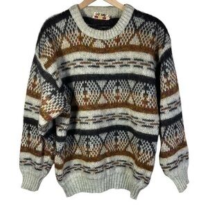 Vintage Life Time unisex Sweater Top Size 40 Color Gray/Brown